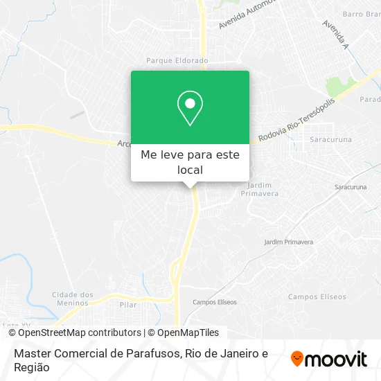 Master Comercial de Parafusos mapa