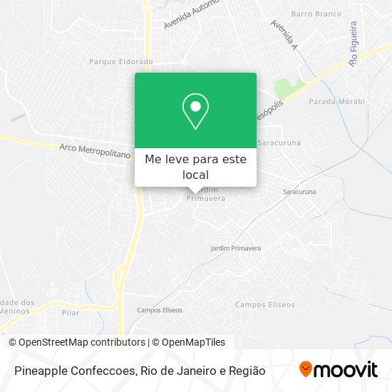 Pineapple Confeccoes mapa