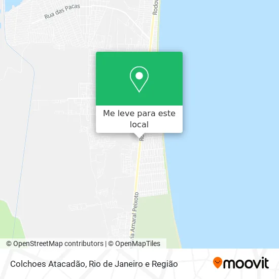 Colchoes Atacadão mapa