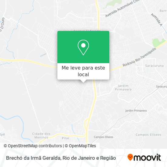 Brechó da Irmã Geralda mapa