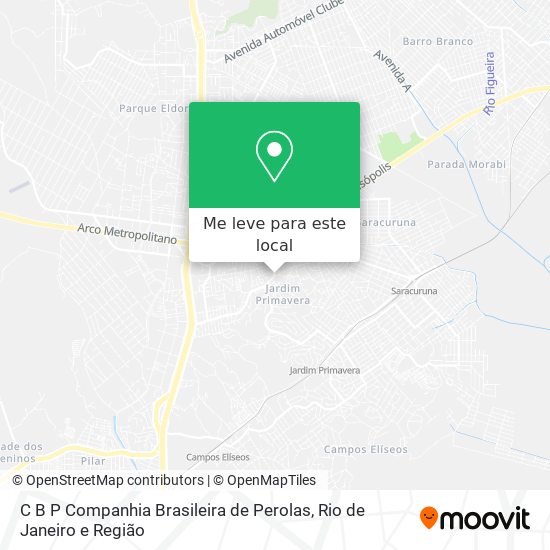 C B P Companhia Brasileira de Perolas mapa