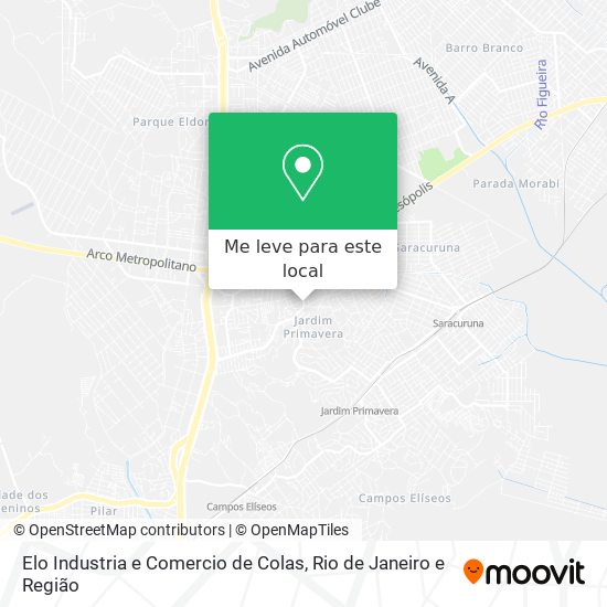Elo Industria e Comercio de Colas mapa