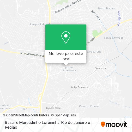 Bazar e Mercadinho Loreninha mapa