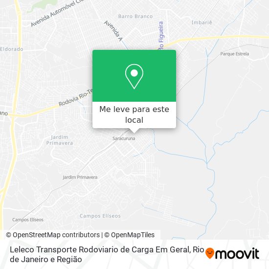 Leleco Transporte Rodoviario de Carga Em Geral mapa