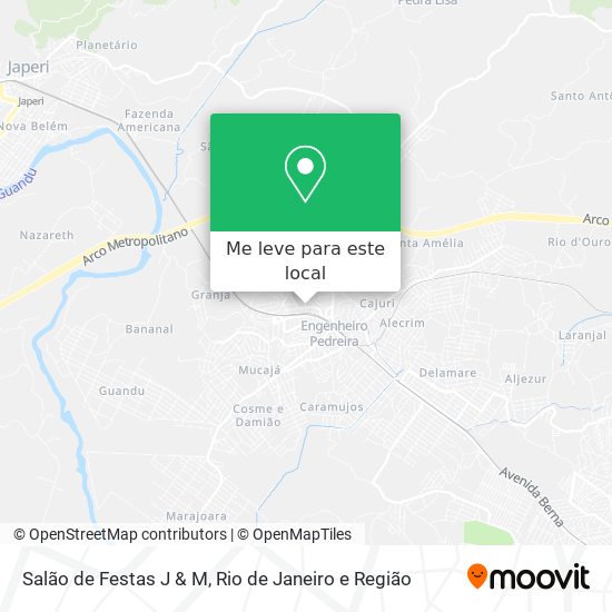 Salão de Festas J & M mapa