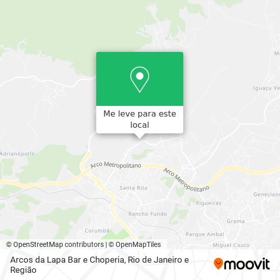 Arcos da Lapa Bar e Choperia mapa