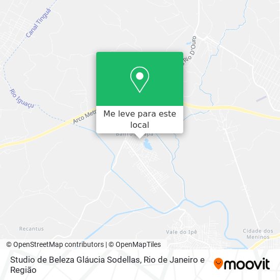 Studio de Beleza Gláucia Sodellas mapa