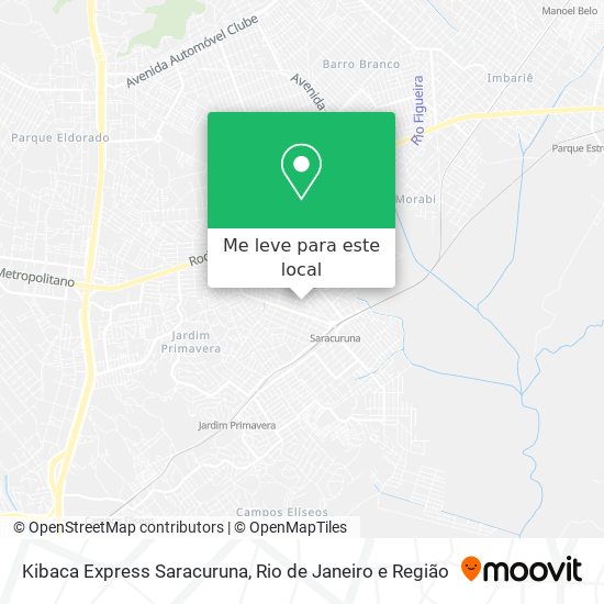 Kibaca Express Saracuruna mapa