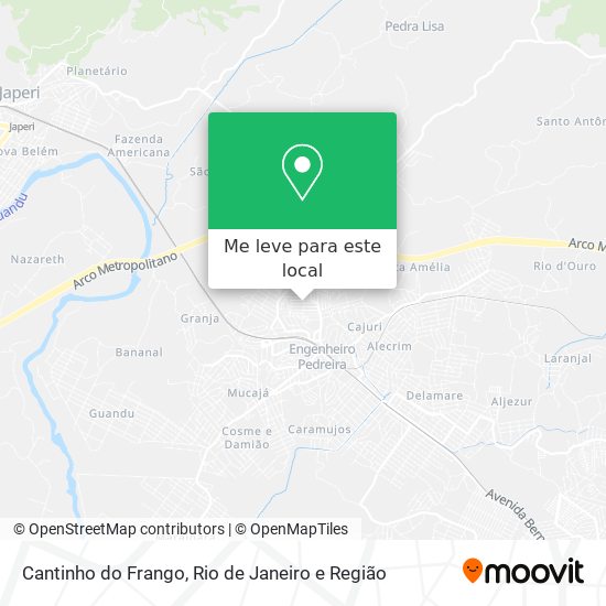 Cantinho do Frango mapa