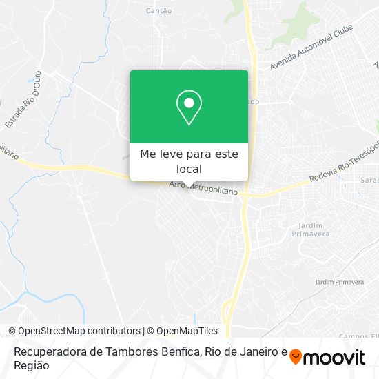 Recuperadora de Tambores Benfica mapa
