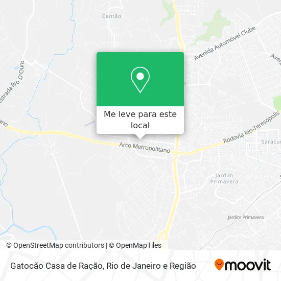 Gatocão Casa de Ração mapa