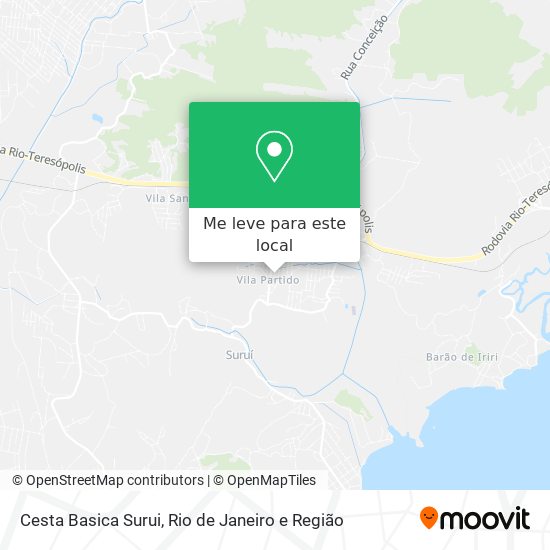 Cesta Basica Surui mapa