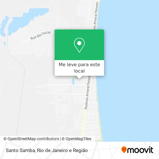 Santo Samba mapa