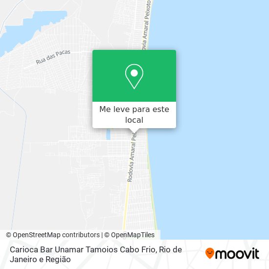 Carioca Bar Unamar Tamoios Cabo Frio mapa