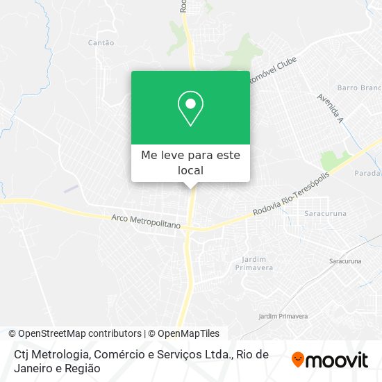 Ctj Metrologia, Comércio e Serviços Ltda. mapa