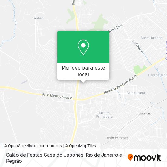 Salão de Festas Casa do Japonês mapa