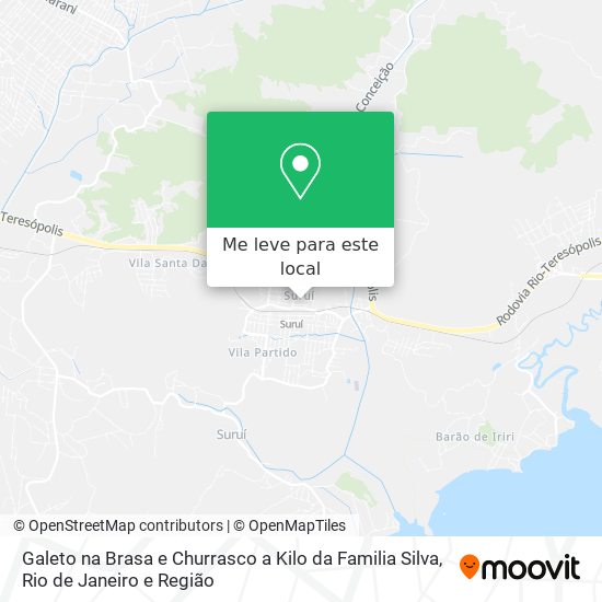 Galeto na Brasa e Churrasco a Kilo da Familia Silva mapa