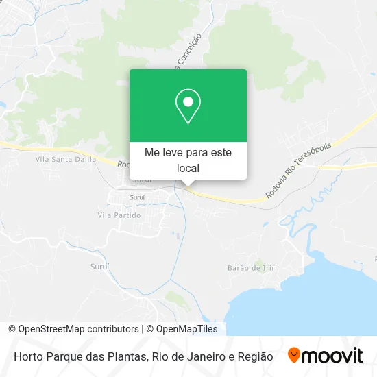 Horto Parque das Plantas mapa