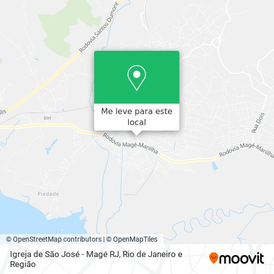 Igreja de São José - Magé RJ mapa