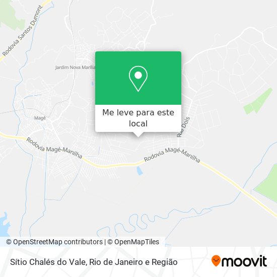 Sítio Chalés do Vale mapa