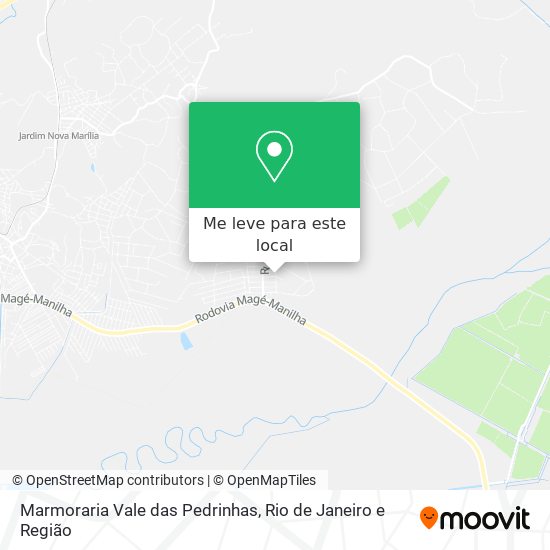 Marmoraria Vale das Pedrinhas mapa