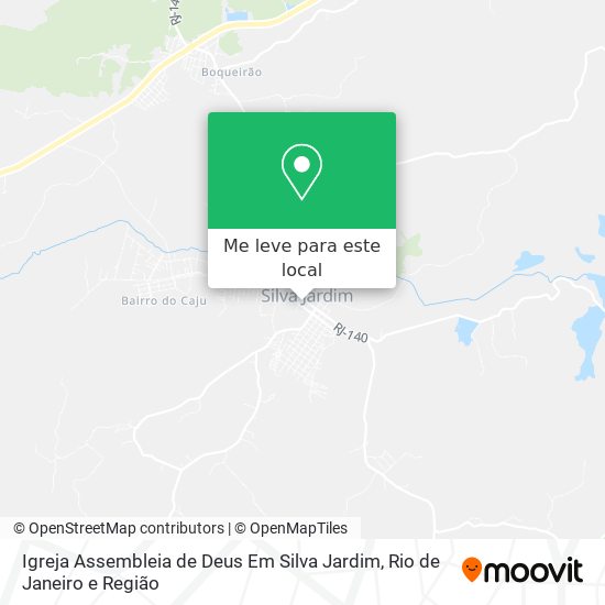 Igreja Assembleia de Deus Em Silva Jardim mapa
