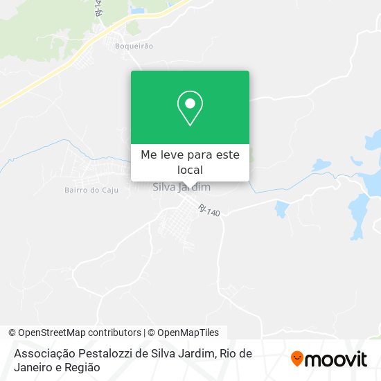 Associação Pestalozzi de Silva Jardim mapa