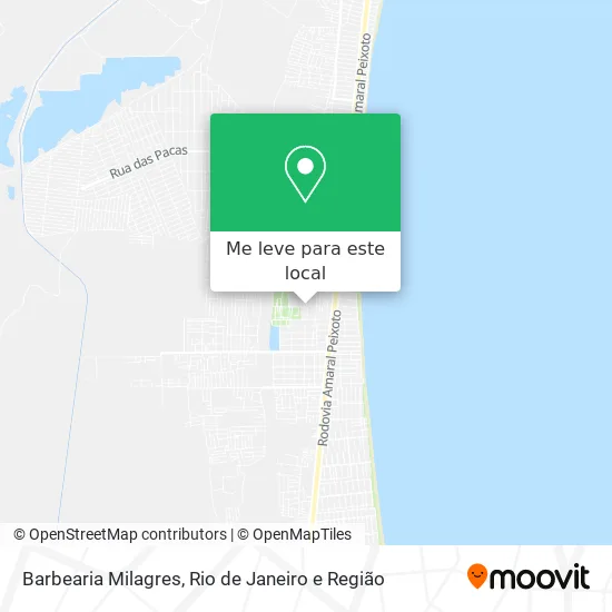 Barbearia Milagres mapa