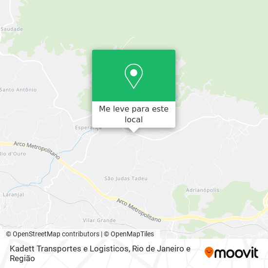 Kadett Transportes e Logisticos mapa