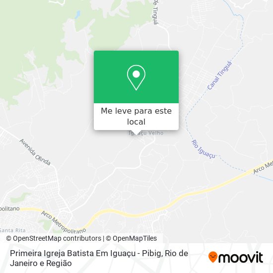 Primeira Igreja Batista Em Iguaçu - Pibig mapa