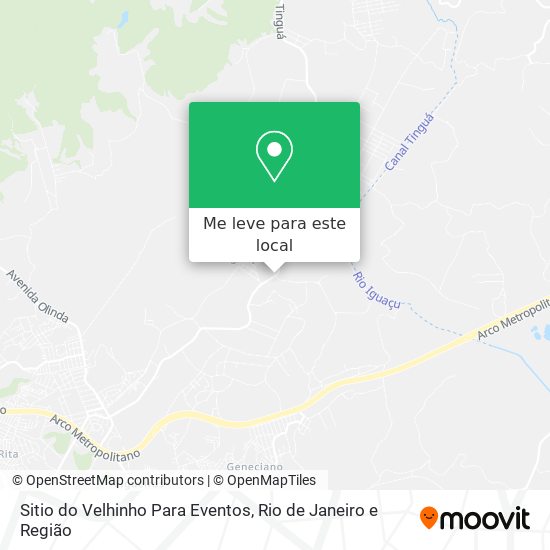 Sitio do Velhinho Para Eventos mapa