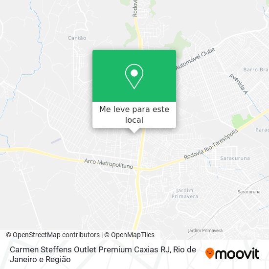 Carmen Steffens Outlet Premium Caxias RJ mapa