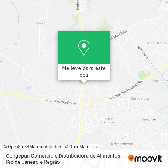 Congepan Comercio e Distribuidora de Alimentos mapa