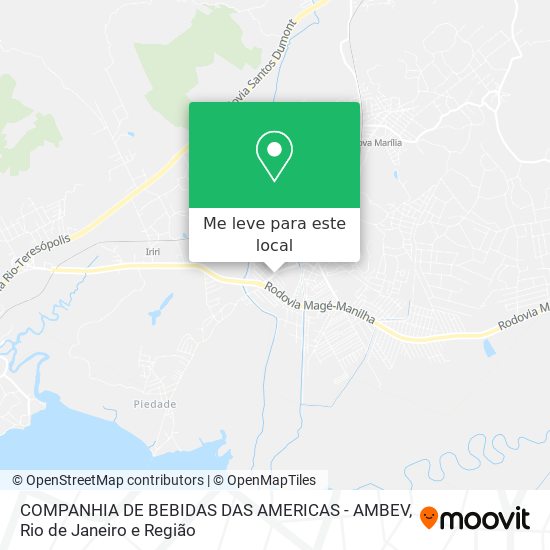 COMPANHIA DE BEBIDAS DAS AMERICAS - AMBEV mapa