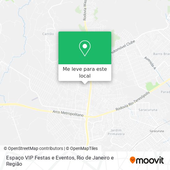 Espaço VIP Festas e Eventos mapa