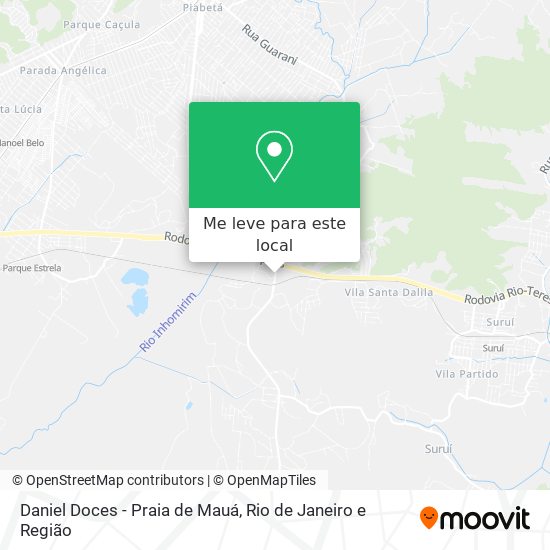 Daniel Doces - Praia de Mauá mapa