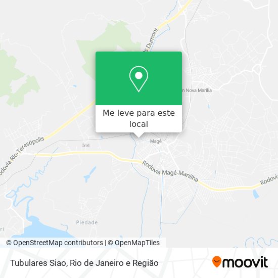 Tubulares Siao mapa