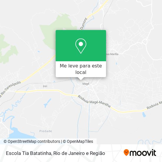Escola Tia Batatinha mapa