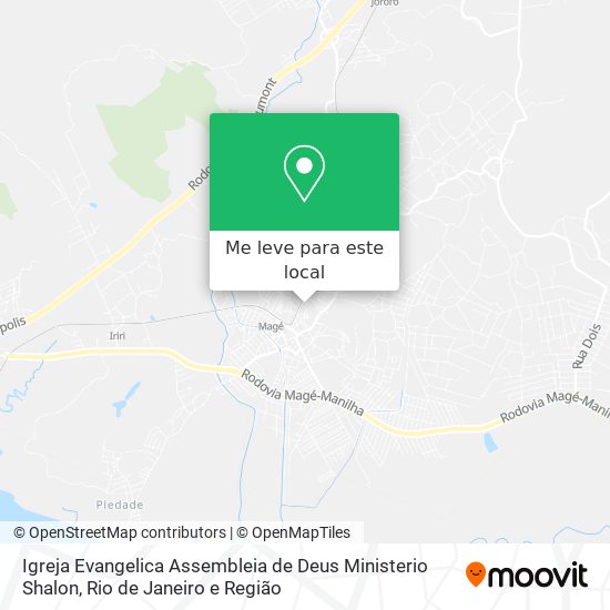 Igreja Evangelica Assembleia de Deus Ministerio Shalon mapa