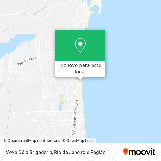 Vovó Déia Brigaderia mapa