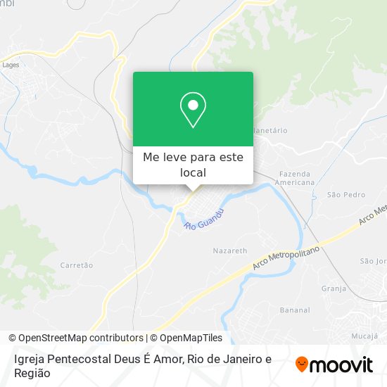 Igreja Pentecostal Deus É Amor mapa