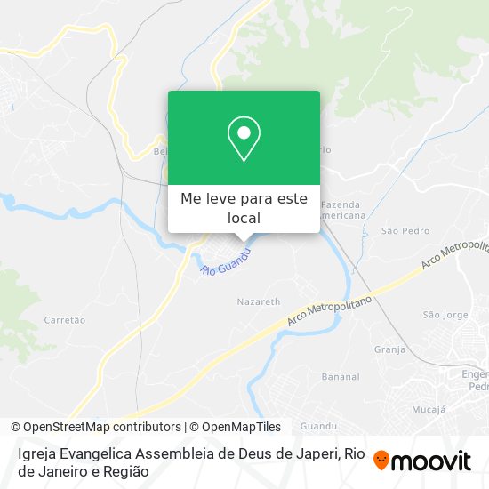 Igreja Evangelica Assembleia de Deus de Japeri mapa