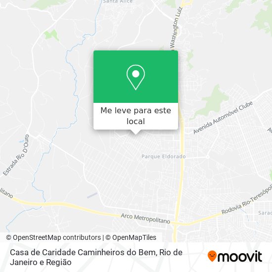 Casa de Caridade Caminheiros do Bem mapa