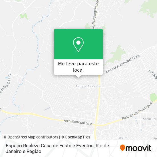 Espaço Realeza Casa de Festa e Eventos mapa