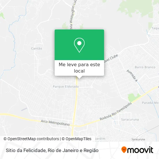 Sitio da Felicidade mapa