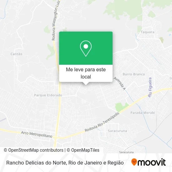 Rancho Delicias do Norte mapa
