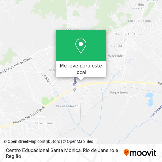 Centro Educacional Santa Mônica mapa