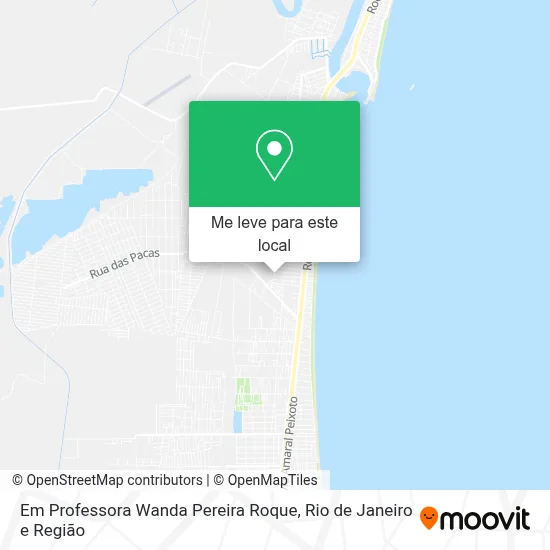 Em Professora Wanda Pereira Roque mapa