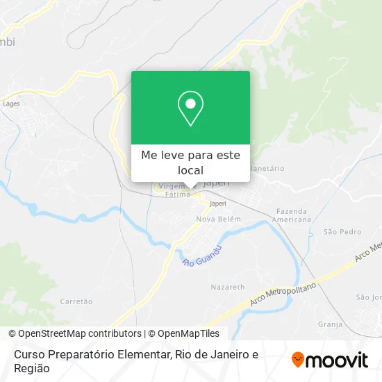Curso Preparatório Elementar mapa