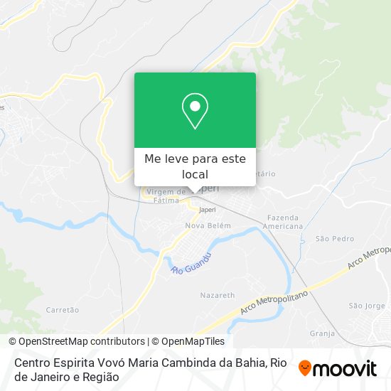 Centro Espirita Vovó Maria Cambinda da Bahia mapa